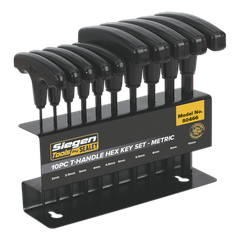 10Pc T-Handle Hex Key Set