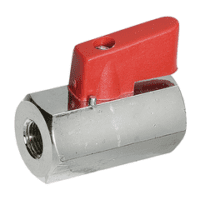 Mini Ball Valve 1/4Bsp Fem/Fem
