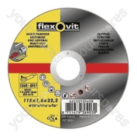 Cutting Disc - 115Mm X 1.6 X 22.2 - Metal - Flexovit
