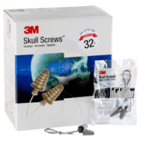 3M Skull Screw Corded Ear Plug (120 Per Box)