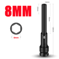 3/8" 1/2"Drive Deep Impact In-Hex Socket 78Mm