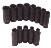 12Pc Metric Impact Socket Set