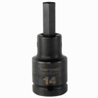 14Mm X 3/4"Dr. In-Hex Impact Socket 105Mm L