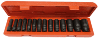 14Pc -1/2"Dr 10Mm-32Mm Deep Metric Impact Skt Set