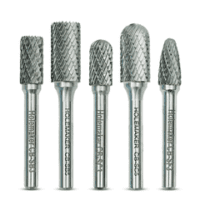 Holemaker Carbide Burr Set, 1/4" Shank, 5Pce