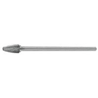 Holemaker Carbide Burr, Tree Shape Radius End, 3/8" X 3/4" H