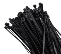 Black Cable Ties 100 Pack 4Mmx200Mm