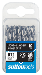 Panel Drill Single End Hss No 11 Stub Pkt 10