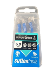 Drill Diamond Core D692 6Mm Wet/Dry 3Pce