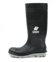 Gumboots Bison Steel Toe Pvc Black Size 10
