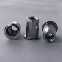 Nutsert Steel Knerled Body Wide Flange M6