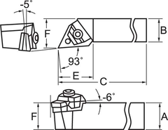 Right Hand Turning Tool 25Mm
