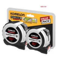 Komelon 10Mtr & 8Mtr X 27Mm Twin Pack (Hvis) Power Tape