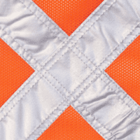 2.5Mtr Reflective Orange Mesh Flag W/Snap On Base