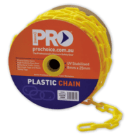 8Mm Plastic Chain Yellow Roll = 25 Mtr/Rl