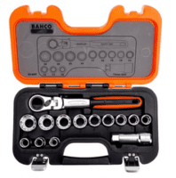 14Pce Go Thru Socket Set - Metric
