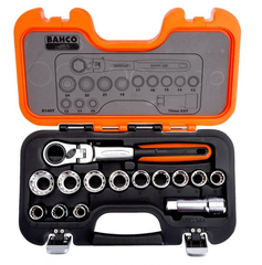 14Pce Go Thru Socket Set - Metric