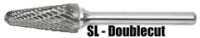 1/2In Included Angle Taper Carb-Burr, 150Mm X 1/4In Shank