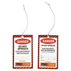 Danger Tags  Do Not Opperate 125 X 75Mm Non Tear 100 Per Pkt