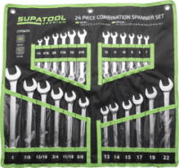 Stp - 24Pc Comb Spanner Set - Met/Imp