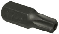 T45 10Mm Hex Tamper Torx Bit 30Mm