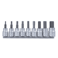 Teng 9Pce 3/8" Dr. Metric Hex Bit Socket Set 3-12Mm