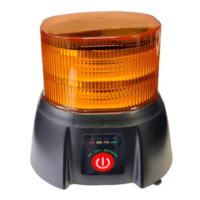 Amber Led Beacon Magnettic 12/24 Rechargable