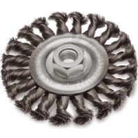 Itm Twist Knot Wheel Brush Steel 125Mm, Multi Thread