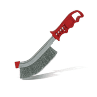 Itm Hand Brush Scratch, Plastic Handle, Steel Wire