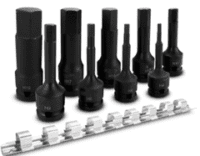 9Pce 1/2''Dr Imp Hex Socket Set Imp