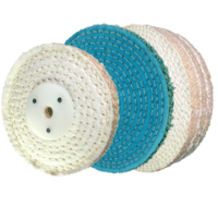 Sisal Mop 8" X 2-Section Stitched Natural/Green