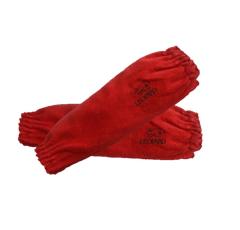Red Leather Welding Sleeves