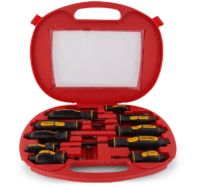 Screwdriver Set, With Hex Bolsters 10 Pc