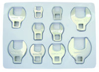 Crows Foot Spanner Set 3/8Dr 10Pc Met (10-24Mm)