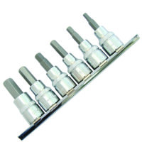 Socket In-Hex 6Pc Set 3/8" Drv - Metric