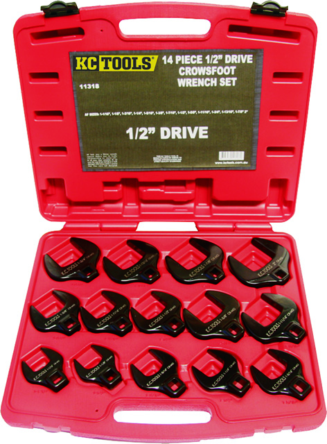 Crows Foot Spanner Set 1/2Dr 14Pce Af