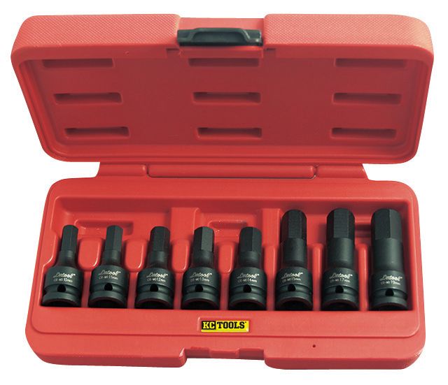 Inhex Socket Set 1/2Dr 8Pc Met Impact