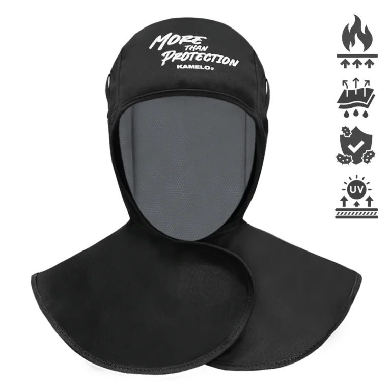 Cotton - Heat Retardant- Welding Hood - Kam-Max-Black