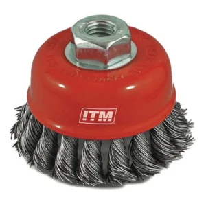 Itm Twist Knot Cup Brush Stainless Steel 100Mm, M14X2.0